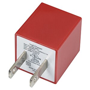 Additional Image 3 - a red and white square plug