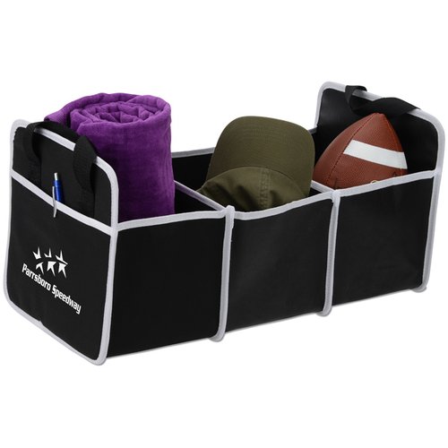 Additional Image 3 - a black and white container with different colors of fabric