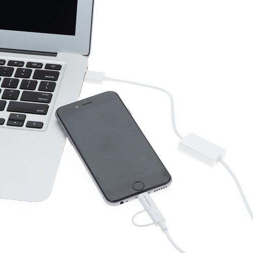 Additional Image 3 - a cell phone charging on a laptop