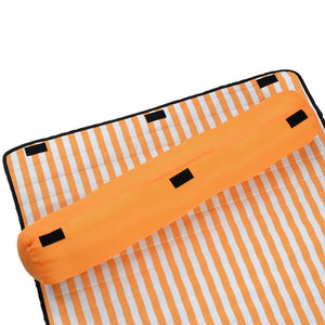 Additional Image 2 - a close up of an orange and white striped chair