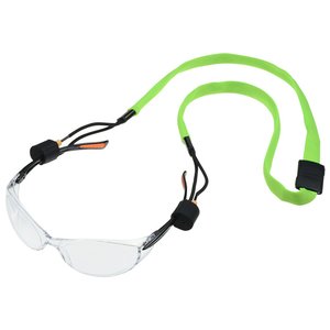Additional Image 2 - a green safety goggles with black straps
