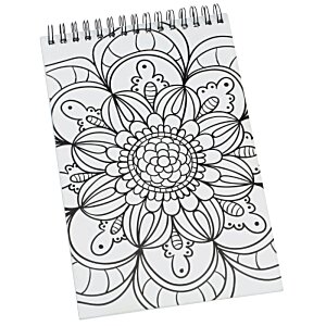Additional Image 3 - a drawing of a flower on a spiral bound notebook