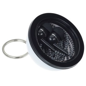 Additional Image 2 - a black and silver keychain