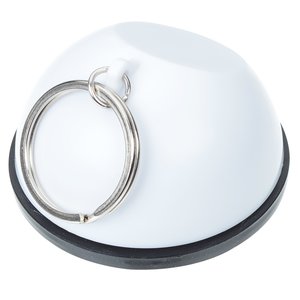 Additional Image 3 - a round white object with a silver ring on it
