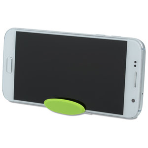 Additional Image 3 - a white cell phone with a green band