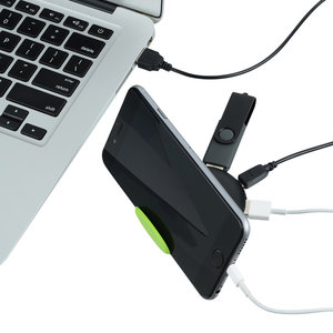 Additional Image 5 - a black and green device with a black cable attached to a white laptop