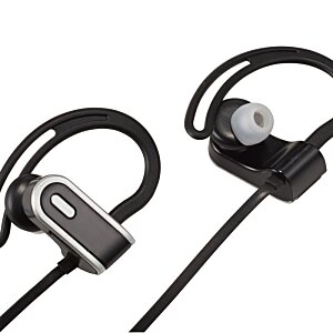 Additional Image 2 - a pair of black earphones