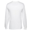 View Image 3 of 3 of Jerzees Cotton LS T-Shirt - White - Screen