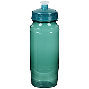 Additional Image 2 - a green water bottle with a blue lid