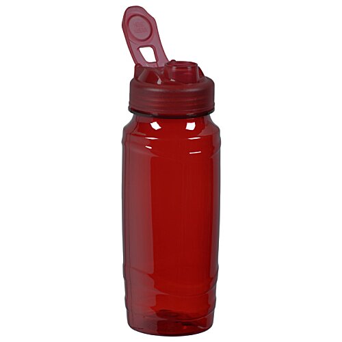 Additional Image 1 - a red water bottle with a straw