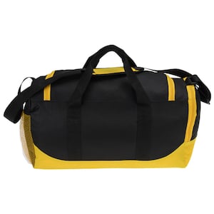 Additional Image 1 - a black and yellow duffel bag