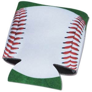 Additional Image 1 - a can cooler with baseball stitching