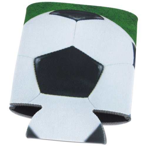 Additional Image 1 - a can cooler with a football ball design