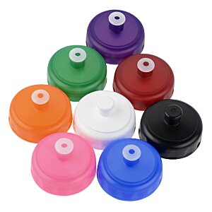 Additional Image 2 - a group of colorful plastic caps