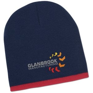 Additional Image 1 - a blue and red beanie
