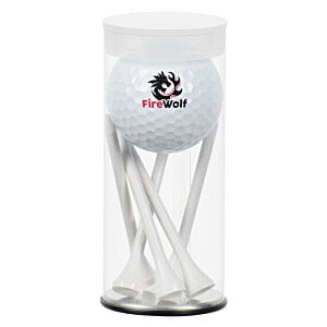 Additional Image 1 - a white golf tees in a plastic bag