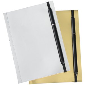 Additional Image 4 - a white notebook with black pencils