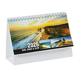 Additional Image 2 - a desk calendar with a picture of a beach