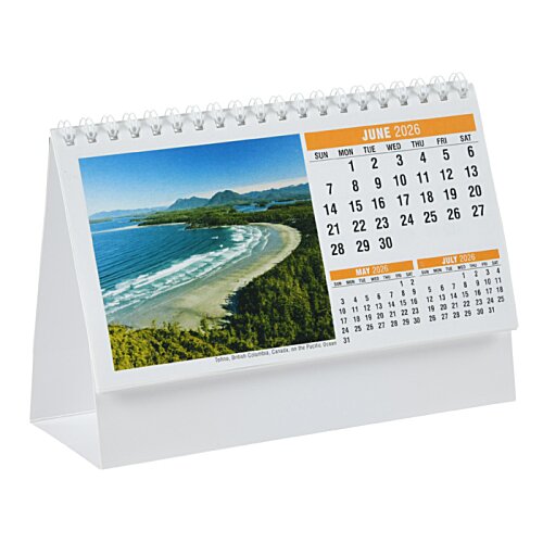 Additional Image 3 - a desk calendar with a picture of a landscape