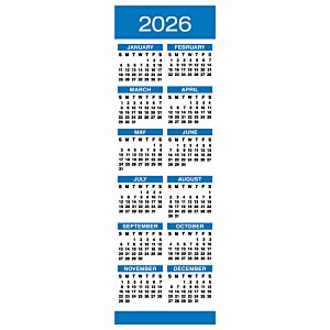 Additional Image 3 - a blue and white vertical calendar