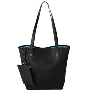 Additional Image 1 - a black purse with a long handle