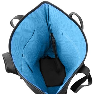 Additional Image 2 - a blue bag with a black strap