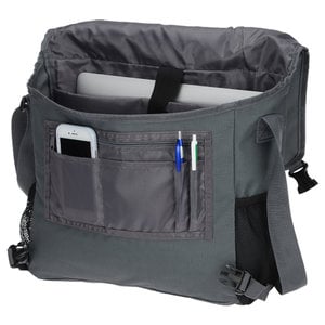 Additional Image 4 - a grey bag with a laptop and pen in it