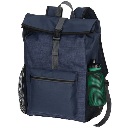 Additional Image 1 - a blue backpack with a green bottle