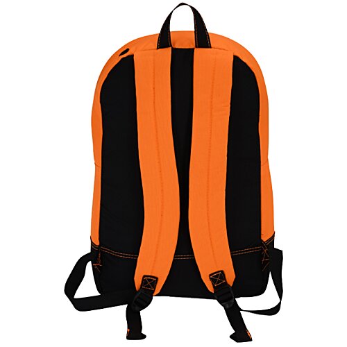 Additional Image 3 - a black and orange backpack