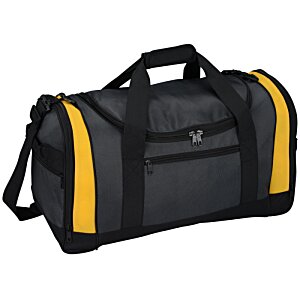 Additional Image 1 - a black and yellow duffel bag