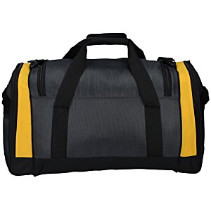 Additional Image 3 - a black and yellow duffel bag