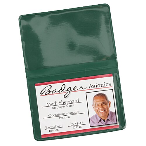 Additional Image 2 - a green plastic id card