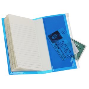 Additional Image 2 - a blue and white book with a chip in it