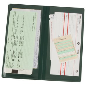 Additional Image 2 - a black card holder with white paper