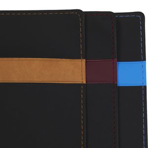 Additional Image 1 - a black rectangular object with a blue stripe