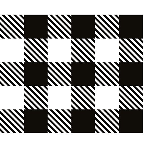 Additional Image 3 - a black and white checkered pattern
