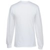 View Image 2 of 3 of Everyday Cotton LS T-Shirt - White - Embroidered