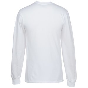 Everyday Cotton LS T-Shirt - White - Screen C141512-LS-W-S : 4imprint.ca