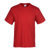 View Image 2 of 4 of Everyday Cotton Pocket T-Shirt - Men's - Colours - Screen
