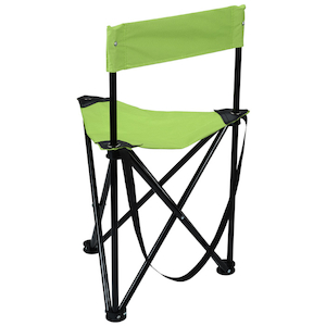 Additional Image 4 - a green folding chair with a black frame