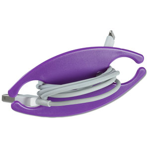 Additional Image 1 - a purple and grey cable holder