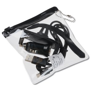 Additional Image 1 - a clear bag with black cords