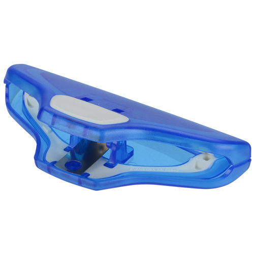 Additional Image 1 - a blue plastic object with a black object on it
