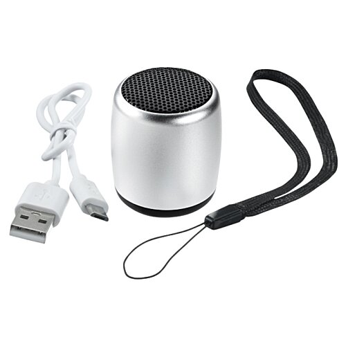 Additional Image 1 - a silver round object with a cord and a usb cable