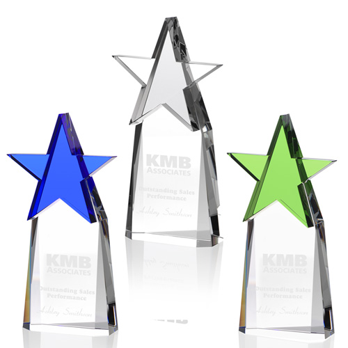 Colourful Star Crystal Award Image 1 of 2