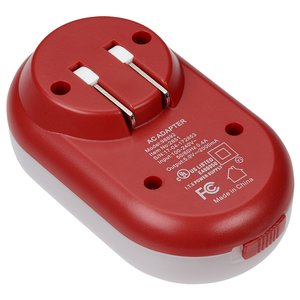 Additional Image 5 - a red electrical outlet with two holes