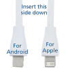 View Image 2 of 2 of Tag Along Duo Charging Cable with USB Type-C