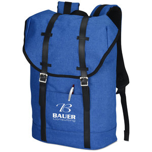Additional Image 1 - a blue backpack with black straps
