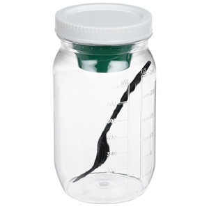 Additional Image 2 - a clear jar with a white lid