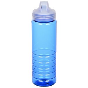 Additional Image 3 - a blue water bottle with a white cap